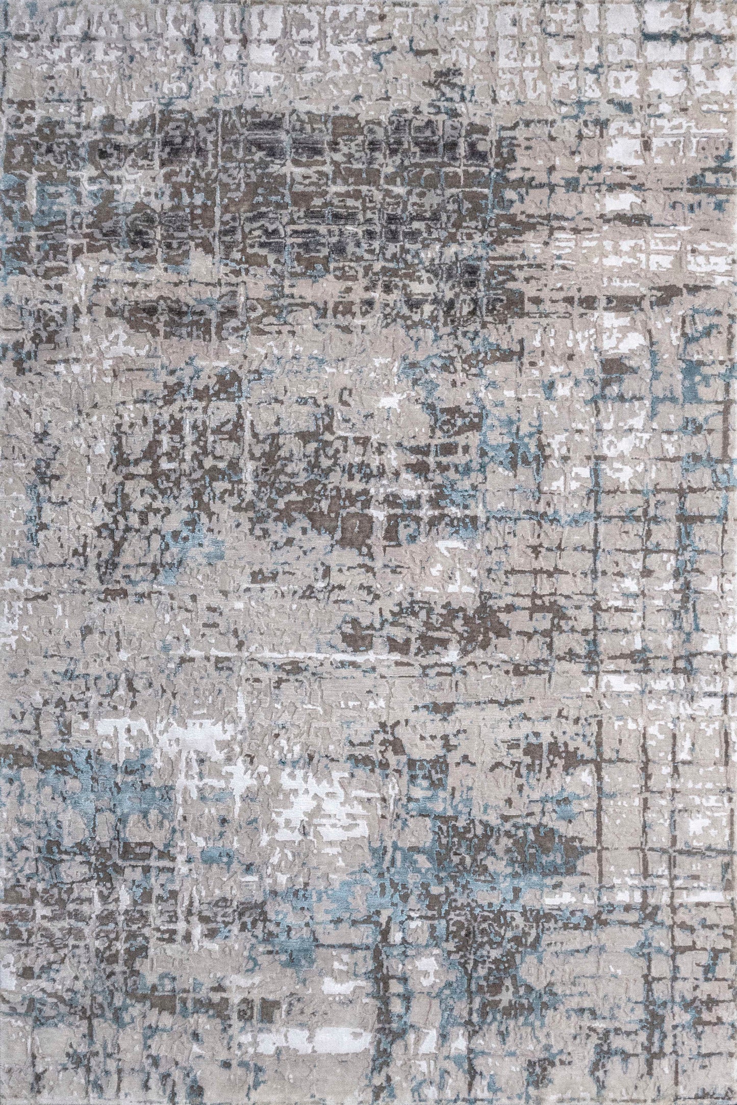 Exquisite 80 Knots Tibetan Weave Rug – Crafted with New Zealand Hand-spun Wool and Bamboo Silk